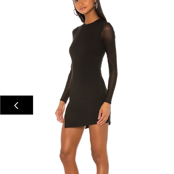 Superdown Nia Bodycon Small Dress in Black - Picture 3 of 8